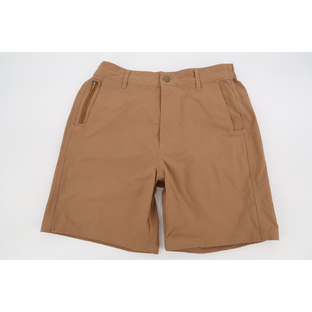 Duck Camp Men's Small 7" Drifter‎ Shorts Brown Outdoor Hiking Nylon Stretch